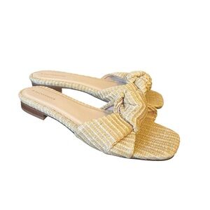 Tuckernuck Raffia Brit Sandals Size 9 Beige
